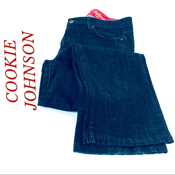 COOKIE JOHNSON DEEP NAVY  BLUE BOOTCUT JEANS - Picture 4 of 8